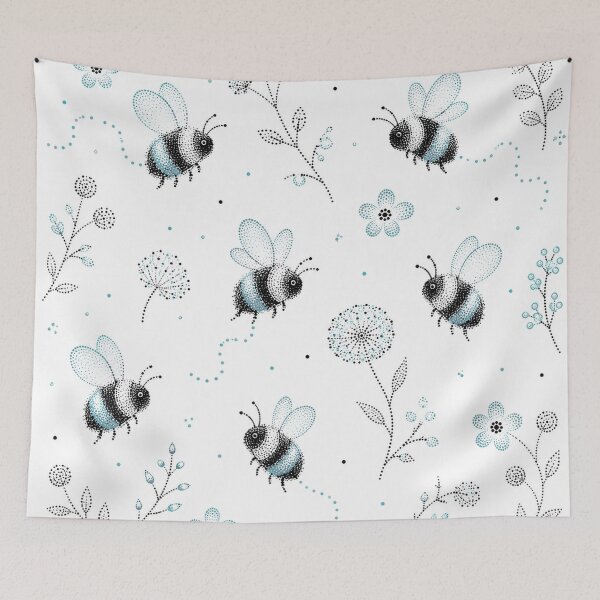 Item preview, Sweet Bumblebees Stippling designed and sold by Owcomm.
