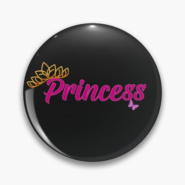 Item preview, Elegant Pink Princess with Golden Tiara and Butterfly designed and sold by SeJaa.