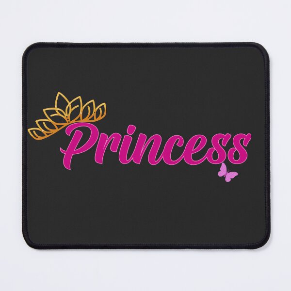 Item preview, Elegant Pink Princess with Golden Tiara and Butterfly designed and sold by SeJaa.