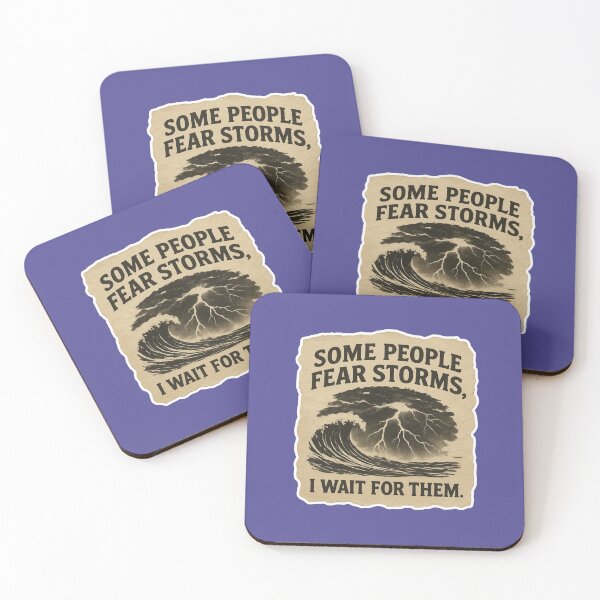 Item preview, Some People Fear Storms, I Wait For Them Gift Idea For Amber Hunters and Storm chasers designed and sold by Glitch-Cult.