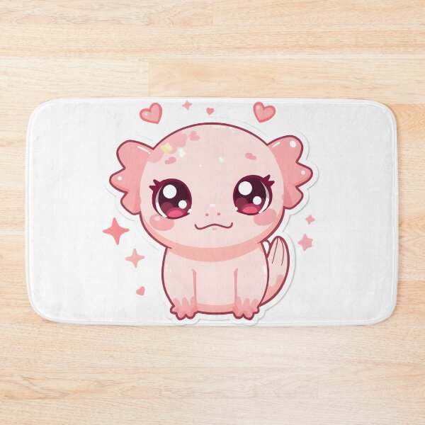 Item preview, Cute Kawaii Axolotl Sticker | Adorable Pink Axolotl Cartoon Design designed and sold by dreamz-world.