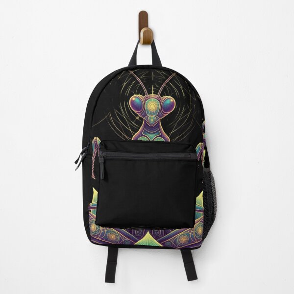 Item preview, Psychedelic Praying Mantis Lotus Sacred Geometry Fractal Art designed and sold by AvalonMoss.