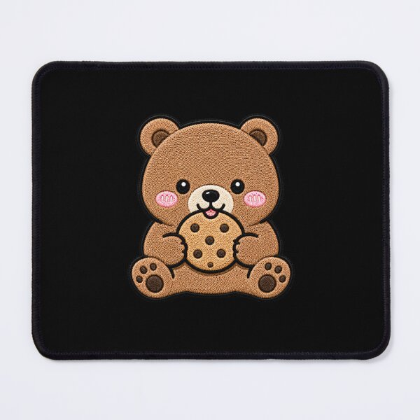 Item preview, Cute Cookie Bear Embroidery Patch Kawaii Design designed and sold by ColorSplash123.