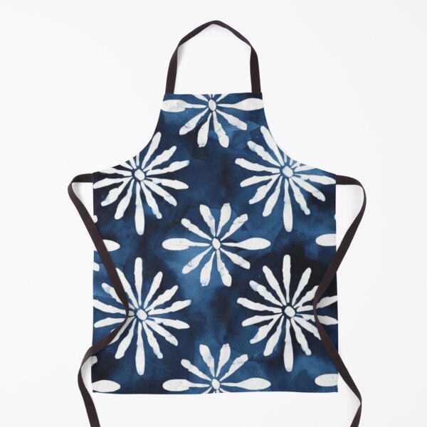 Item preview, Indigo Bloom: Watercolor Sashiko Bohemian Blue Pattern designed and sold by LiveLearnCreate.