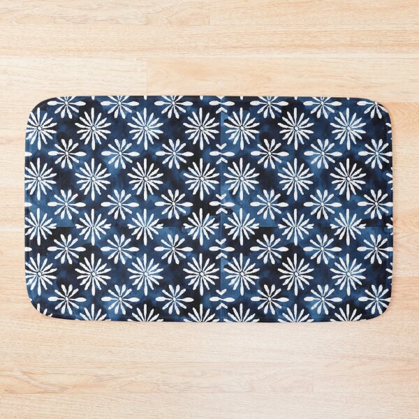 Item preview, Indigo Bloom: Watercolor Sashiko Bohemian Blue Pattern designed and sold by LiveLearnCreate.