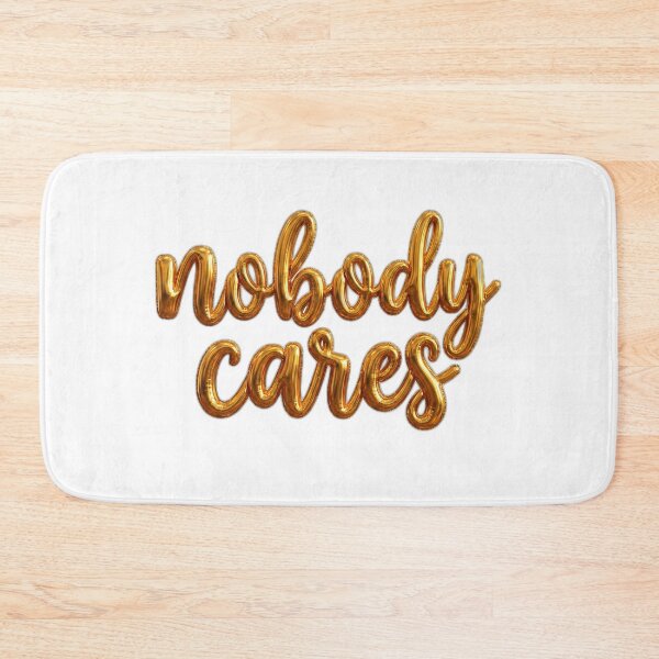 Item preview, Nobody Cares Gold Mylar Balloon Sarcastic Party designed and sold by ryanguas.