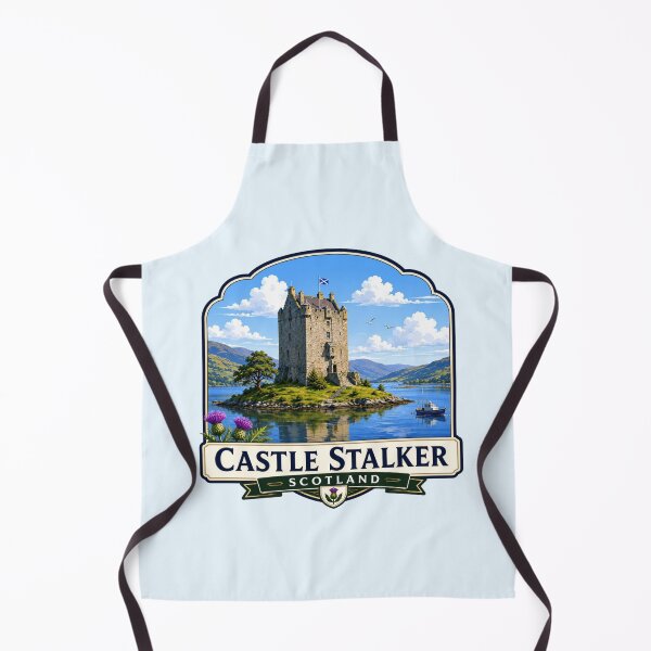 Artikelvorschau, Castle Stalker, Schottland – Ikonischer Inselturm entworfen und verkauft von Myra365Art.