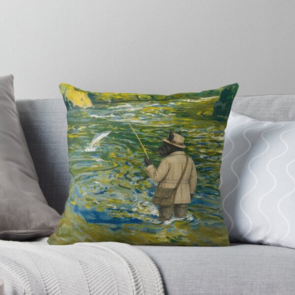 Item preview, Western Highlands Fly Fishing Vintage Railway Travel Poster designed and sold by CJChronicles.