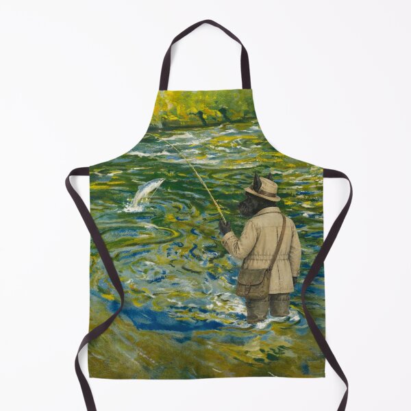 Item preview, Western Highlands Fly Fishing Vintage Railway Travel Poster designed and sold by CJChronicles.