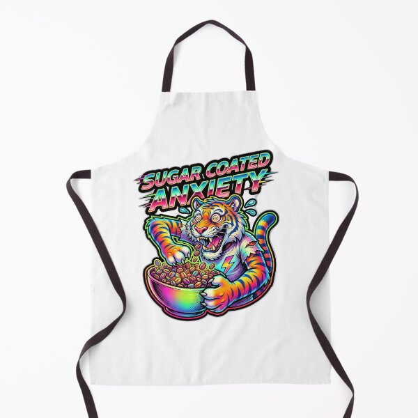 Item preview, Sugar Coated Anxiety Retro Cereal Mascot Humor designed and sold by ryanguas.