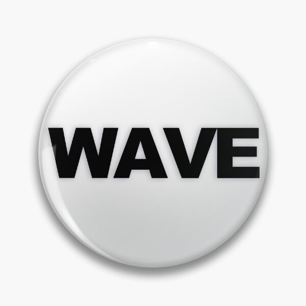 Item preview, WAVE — Black Minimal Bold Type Statement designed and sold by WORDPAUSE.