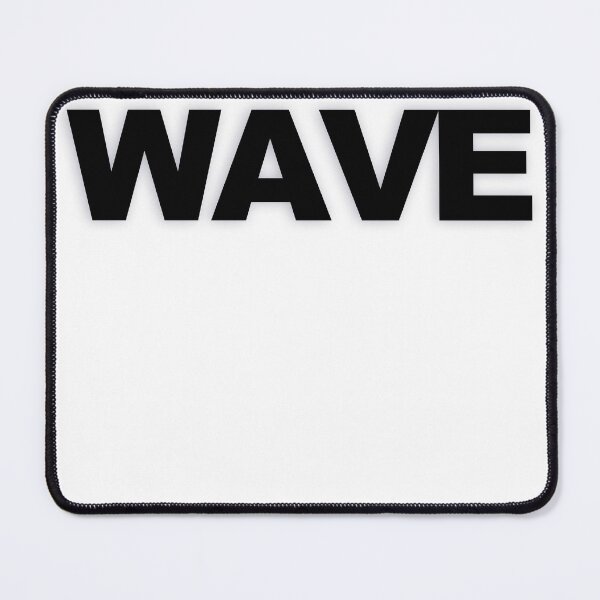 Item preview, WAVE — Black Minimal Bold Type Statement designed and sold by WORDPAUSE.