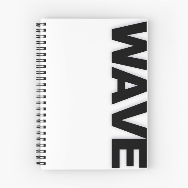 Item preview, WAVE — Black Minimal Bold Type Statement designed and sold by WORDPAUSE.