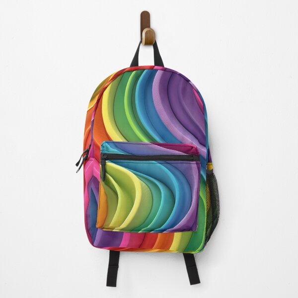 Item preview, Vibrant Rainbow Waves Abstract Pattern designed and sold by 247GiftsbyTina.