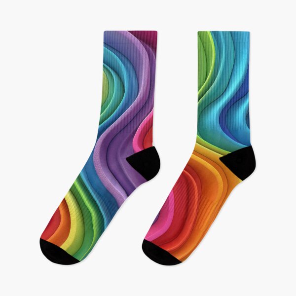 Item preview, Vibrant Rainbow Waves Abstract Pattern designed and sold by 247GiftsbyTina.
