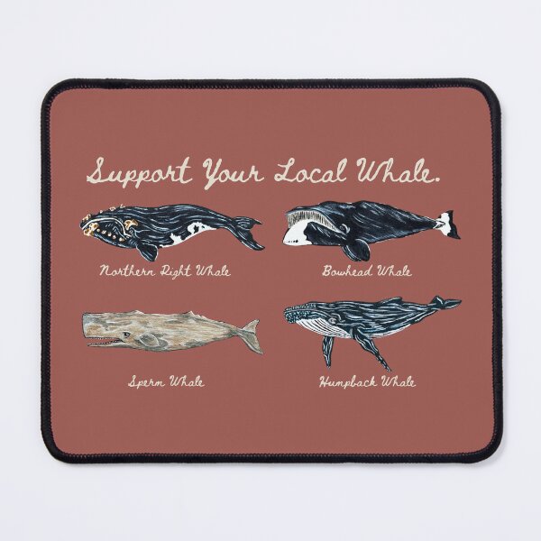 Item preview, Support Your Local Whale Four Species Study Sperm Whale Humpback Whale Save The Whales Anti-Whaling designed and sold by dagkryper.