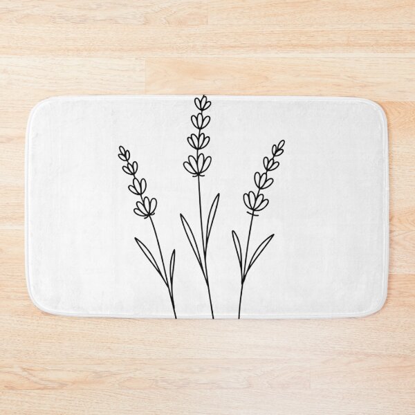 Item preview, Simple Lavender Botanical Line Art designed and sold by Owcomm.