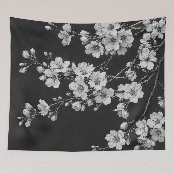 Item preview, Elegant Monochrome Cherry Blossom Branch designed and sold by Owcomm.