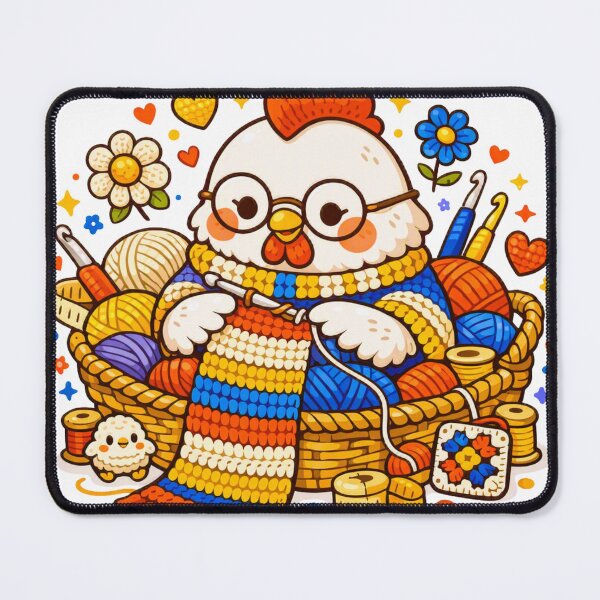 Item preview, Crochet Chicken Crafter designed and sold by Chill Chicken Studio.