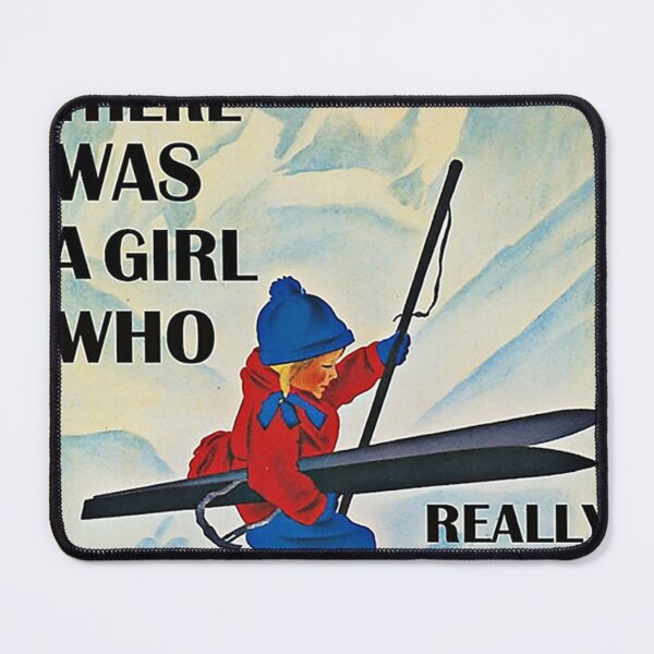 Item preview, Poster Once upon a time there was a girl who really loved skiing it was me designed and sold by anthonyJenkiny.
