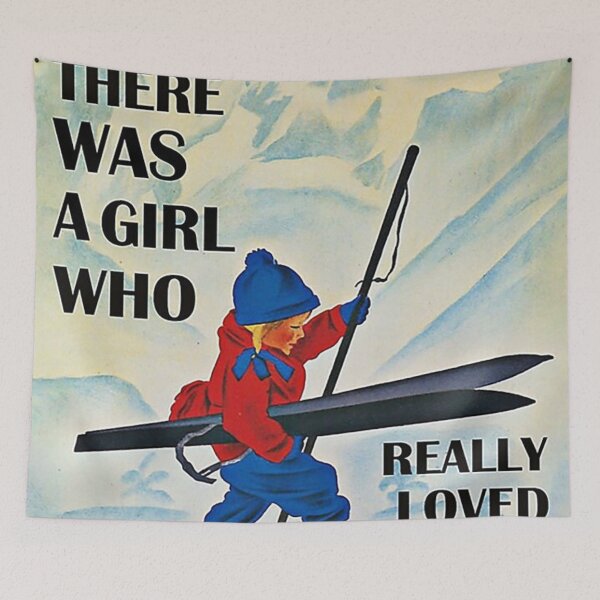 Item preview, Poster Once upon a time there was a girl who really loved skiing it was me designed and sold by anthonyJenkiny.