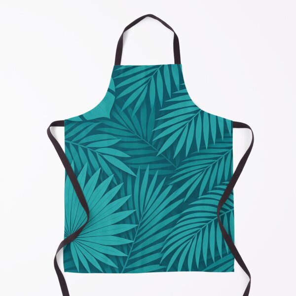 Item preview, Teal Tropical Palm Leaves Pattern designed and sold by Owcomm.