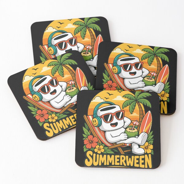 Item preview, Summerween Ghost Halloween Summer Beach Vibes designed and sold by Huddy-clothes.