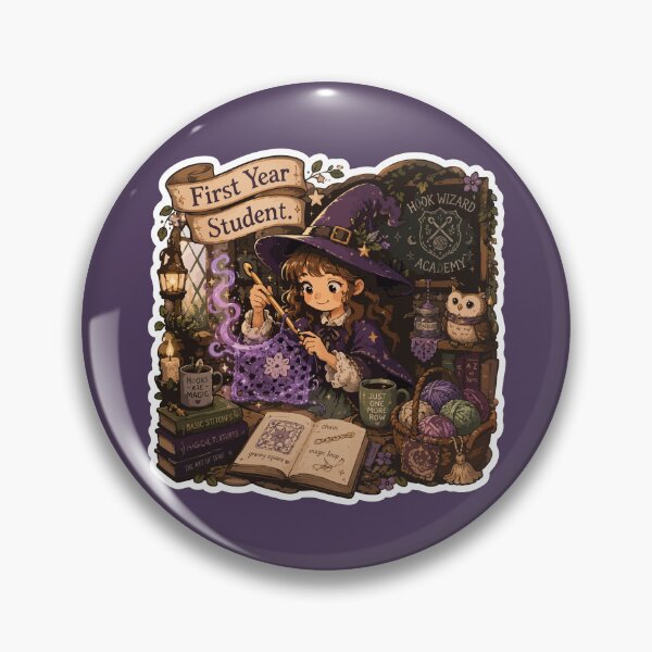 Item preview, First Year Crochet Student Funny Witch designed and sold by SimplePoDesign.