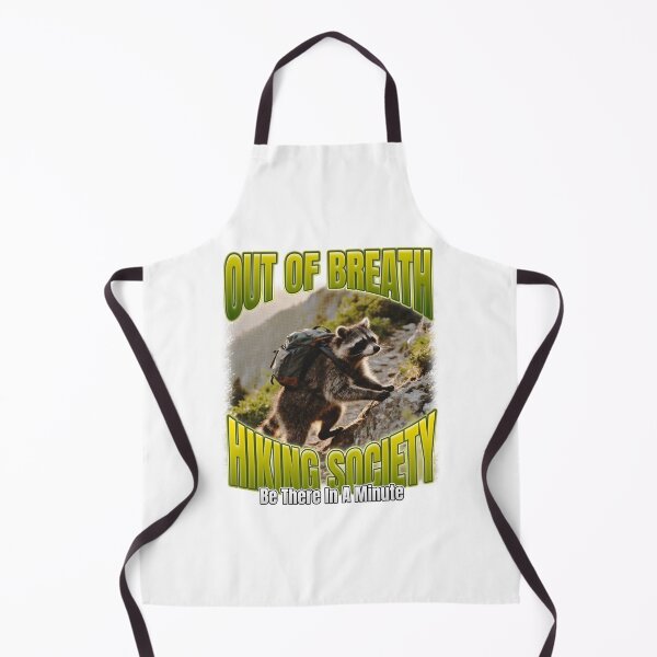 Item preview, Out OF Breath Hiking Raccoon Saying designed and sold by bngfx.