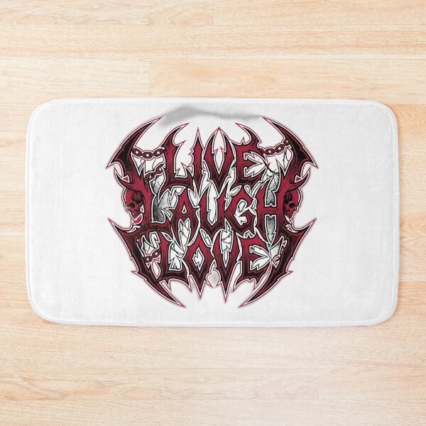 Item preview, Live Laugh Love Heavy Metal Band Logo Parody designed and sold by ryanguas.