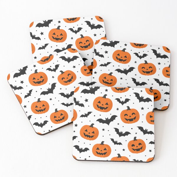 Item preview, Halloween Pumpkins and Bats Seamless Pattern designed and sold by Owcomm.