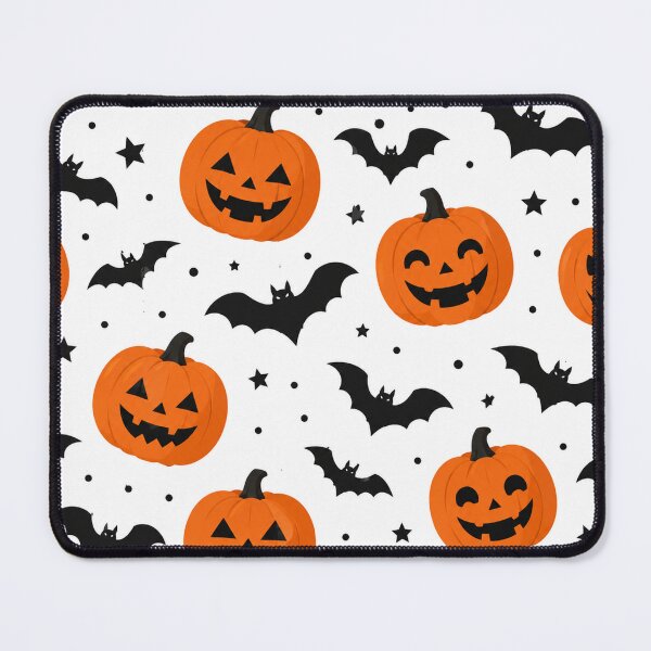 Item preview, Halloween Pumpkins and Bats Seamless Pattern designed and sold by Owcomm.