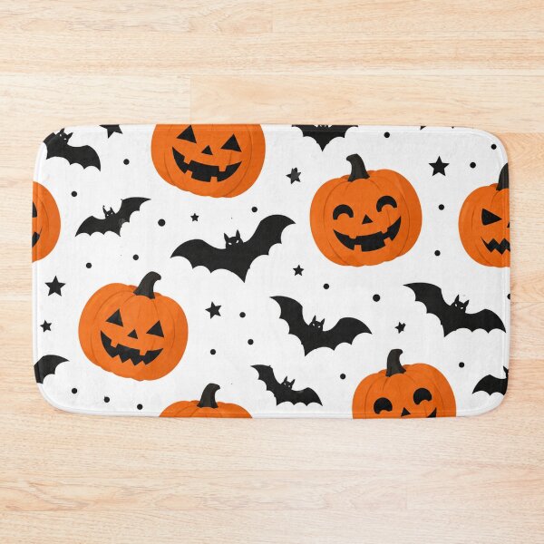 Item preview, Halloween Pumpkins and Bats Seamless Pattern designed and sold by Owcomm.
