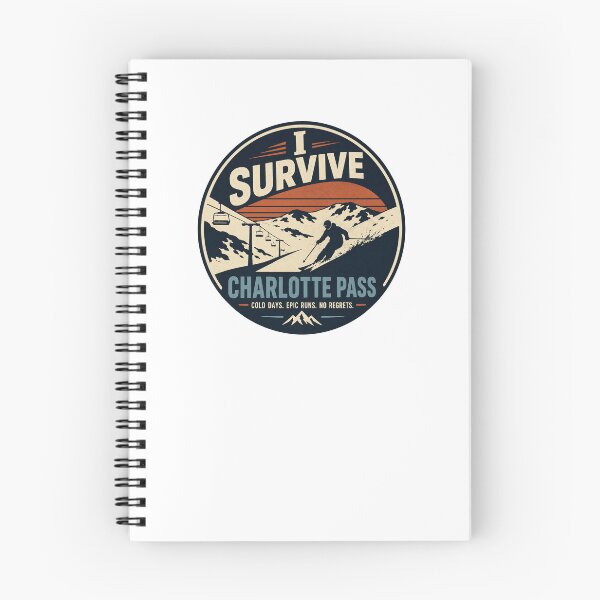 Item preview, I Survive Charlotte Pass Cold Days Australia's Highest Ski Resort Funny Snowboard Snowy Mountains Alpine designed and sold by Yellowriversss.