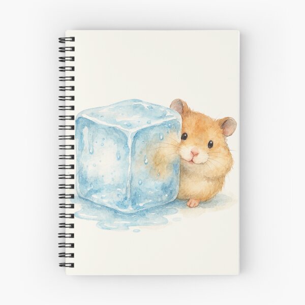 Item preview, Adorable Watercolor Hamster With Ice Cube designed and sold by CatandTea.