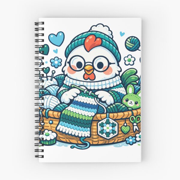 Item preview, Crochet Chicken Knitting Club designed and sold by Chill Chicken Studio.