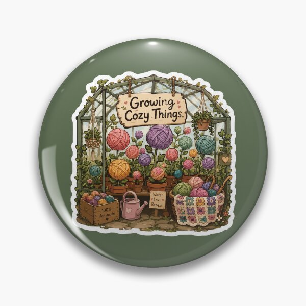 Item preview, Growing Cozy Things Crochet Greenhouse Cottagecore designed and sold by SimplePoDesign.