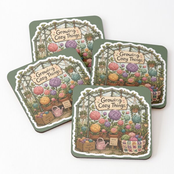 Item preview, Growing Cozy Things Crochet Greenhouse Cottagecore designed and sold by SimplePoDesign.