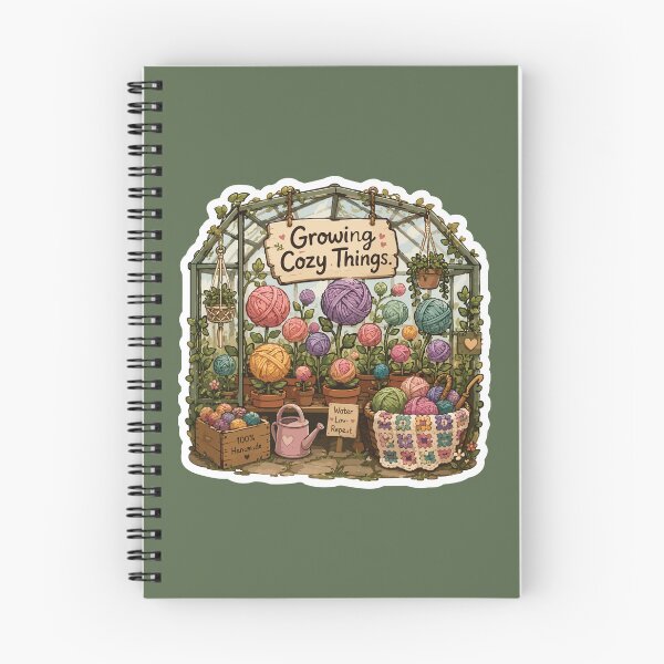 Item preview, Growing Cozy Things Crochet Greenhouse Cottagecore designed and sold by SimplePoDesign.
