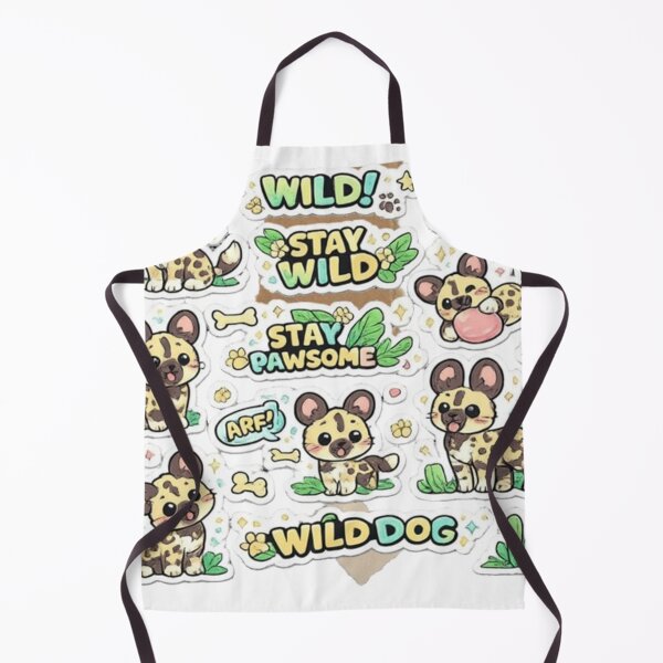 Item preview, Cute African Wild Dog Sticker Pack | Kawaii Gen-Z Pastel Painted Dog Stickers | Transparent PNG Digital Sticker Collection designed and sold by mukibas37i.
