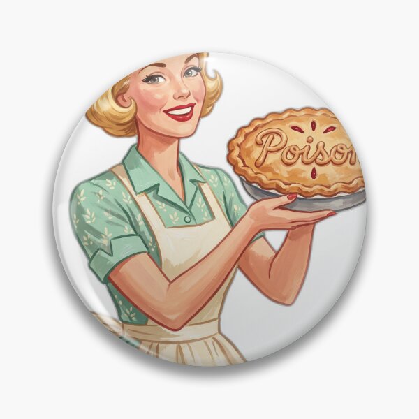 Item preview, Poison Pie 1950s Retro Housewife Dark Humor designed and sold by ryanguas.