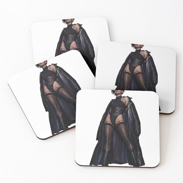 Item preview, Fashion Model in Sheer Lingerie with Long Black Cape Pose designed and sold by Creative88Art.