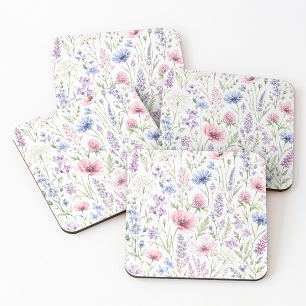 Item preview, Watercolor Wildflower Meadow Pattern designed and sold by Owcomm.