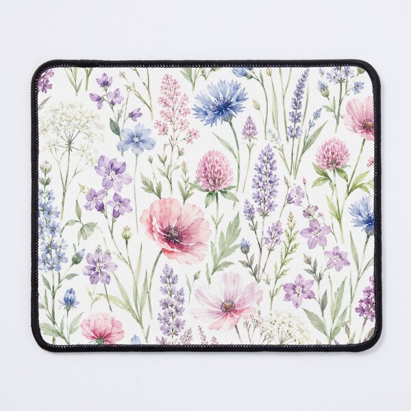 Item preview, Watercolor Wildflower Meadow Pattern designed and sold by Owcomm.