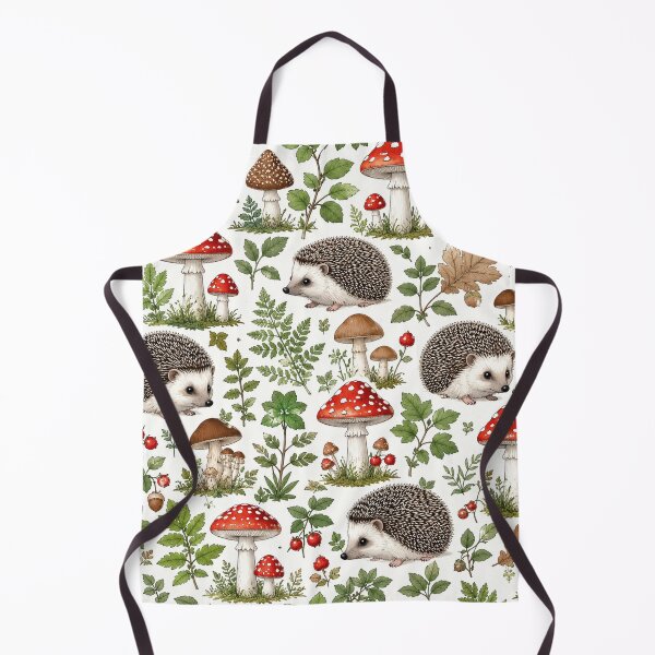 Item preview, Enchanted Forest Hedgehogs and Mushrooms Pattern designed and sold by Owcomm.