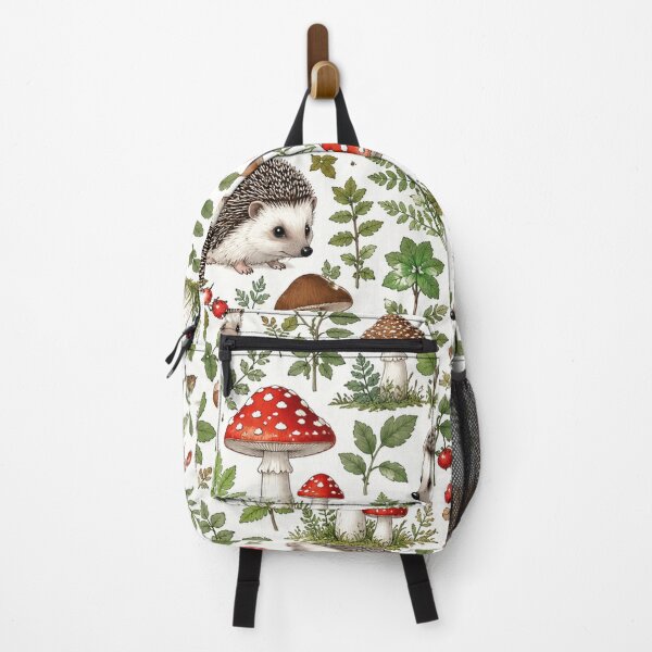 Item preview, Enchanted Forest Hedgehogs and Mushrooms Pattern designed and sold by Owcomm.