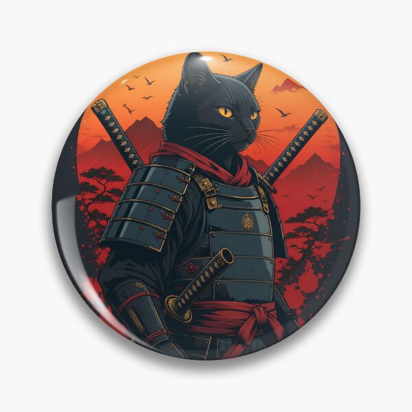 Item preview, Japanese Samurai Cats - Sensei Samurai Cat designed and sold by PurrfectHome.