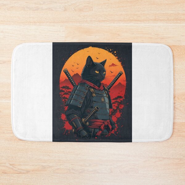 Item preview, Japanese Samurai Cats - Sensei Samurai Cat designed and sold by PurrfectHome.