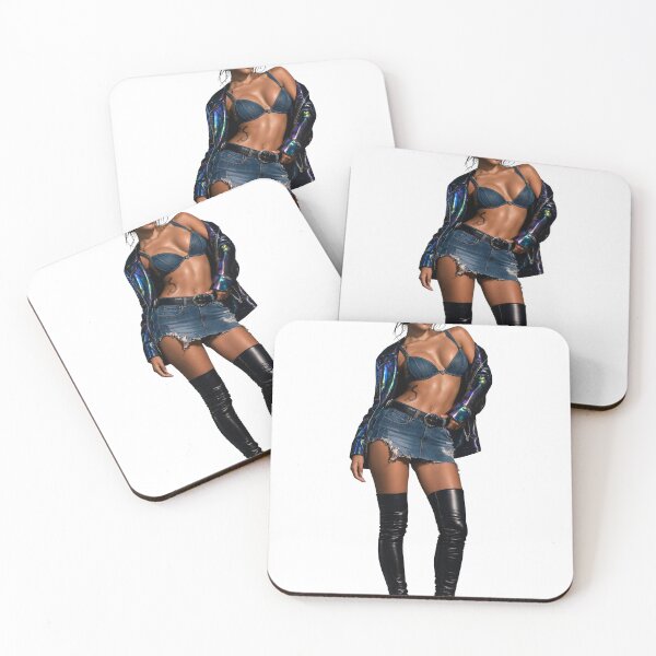 Item preview, Woman in Lingerie and Leather Boots Posing Confidently Isolated on Transparent Background designed and sold by Creative88Art.