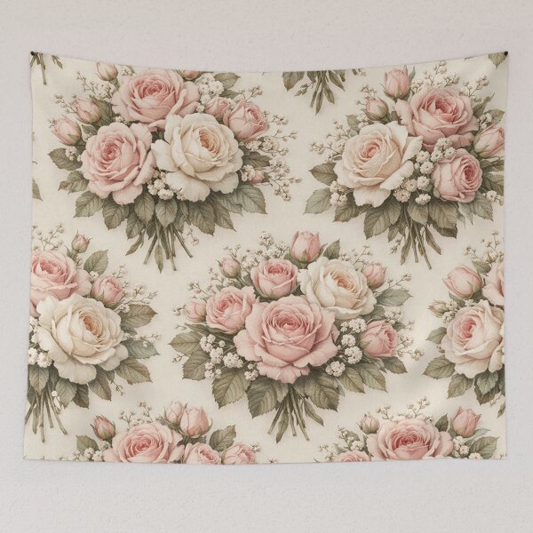 Item preview, Vintage Pastel Rose Bouquet Pattern designed and sold by Owcomm.